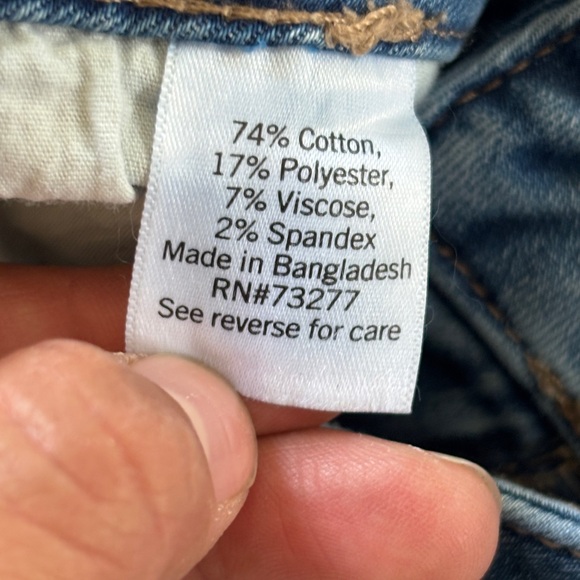 Nine West women’s bootcut denim jeans with slits in the ankles, size 10. - Picture 8 of 13